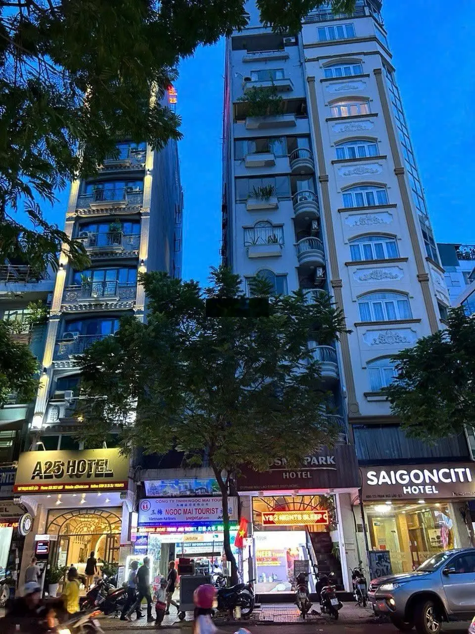 Bán tòa nhà- Khách Sạn MT Bùi Thị Xuân, P.Bến Thành ,Q1. Hầm, 12 tầng, 44 phòng
