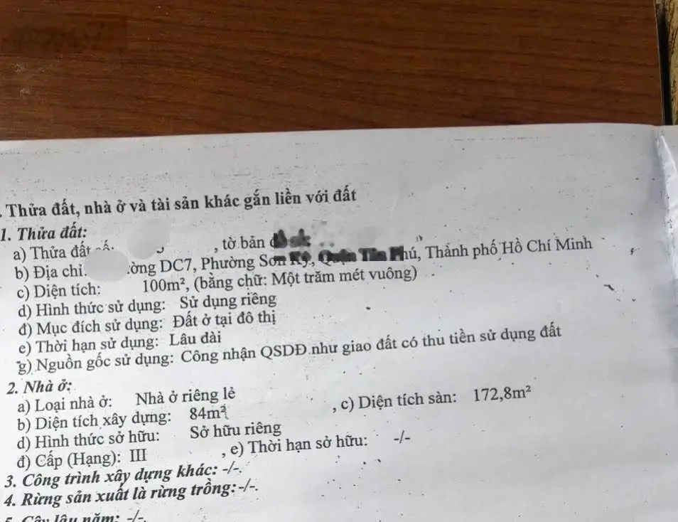Siêu phẩm mặt tiền phường Sơn Kỳ - Tân Phú- 100m2 - khu phân lô đường 12m - Chỉ 8 tỷ 9 TL chính chủ