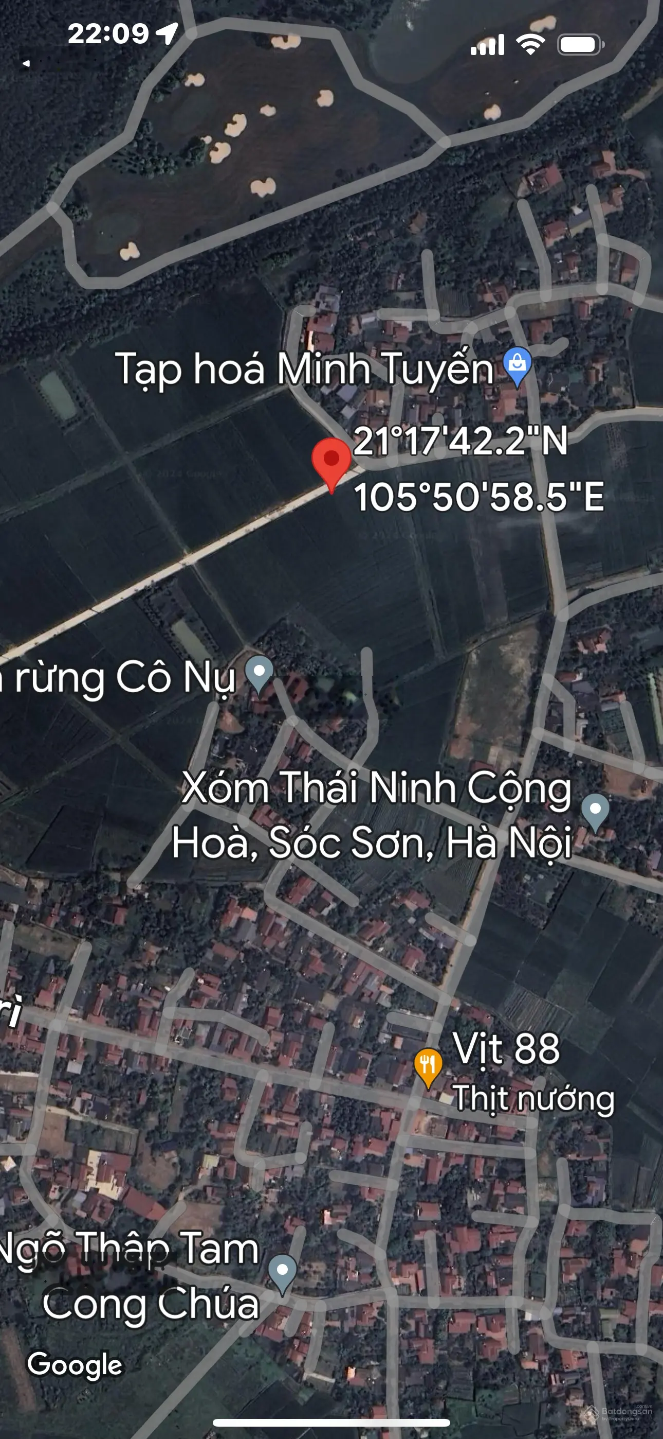 CC bán 2 sào đất nông nghiệp, DT 720m vuông vắn đẹp, giáp đường bê tông, gần khu dân cư