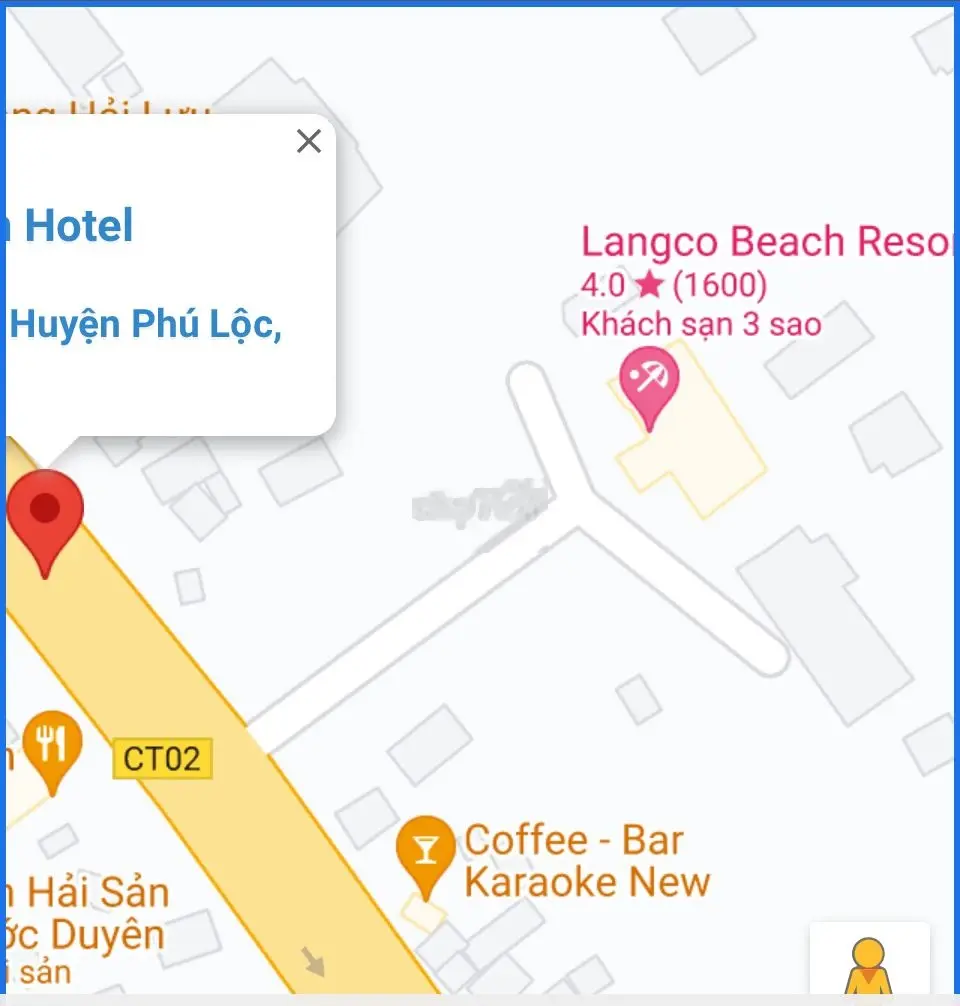 516m2 Đất 2 mặt tiền thị Trấn Lăng Cô Huế tặng KS 5 tầng