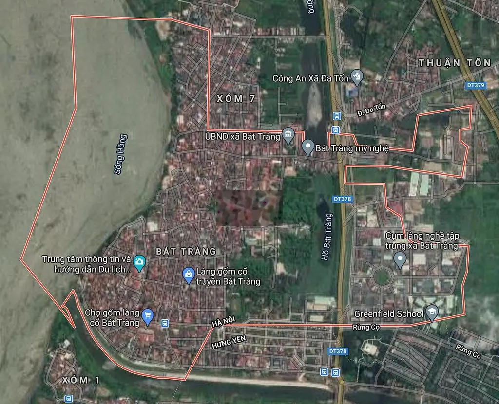Đất sổ đỏ 162m2đường thôn 2 giang cao xã bát tràng gia lâm hà nội