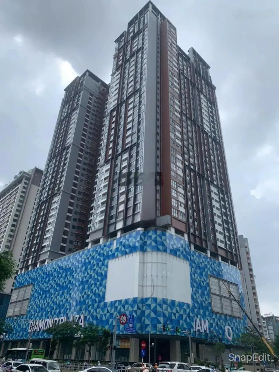 Bán 3PN2vs chung cư Diamond Residence, DT 105m2, trục 05 - D02, bc ĐB hoàn thiện thô giá nhỉnh 9 tỷ