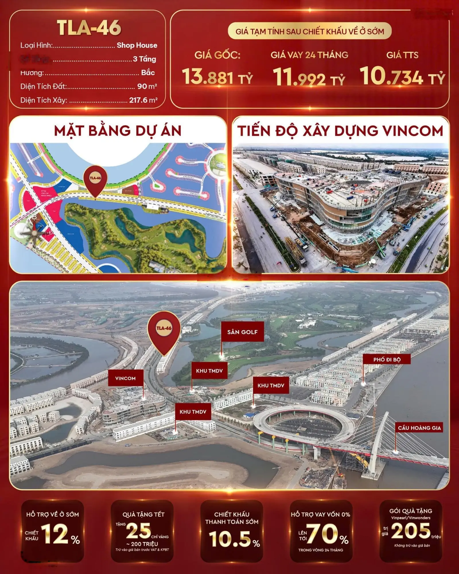 Shophouse gần Vincom, Vinhomes Royal island, đảo Vũ Yên GIÁ RẺ NHẤT