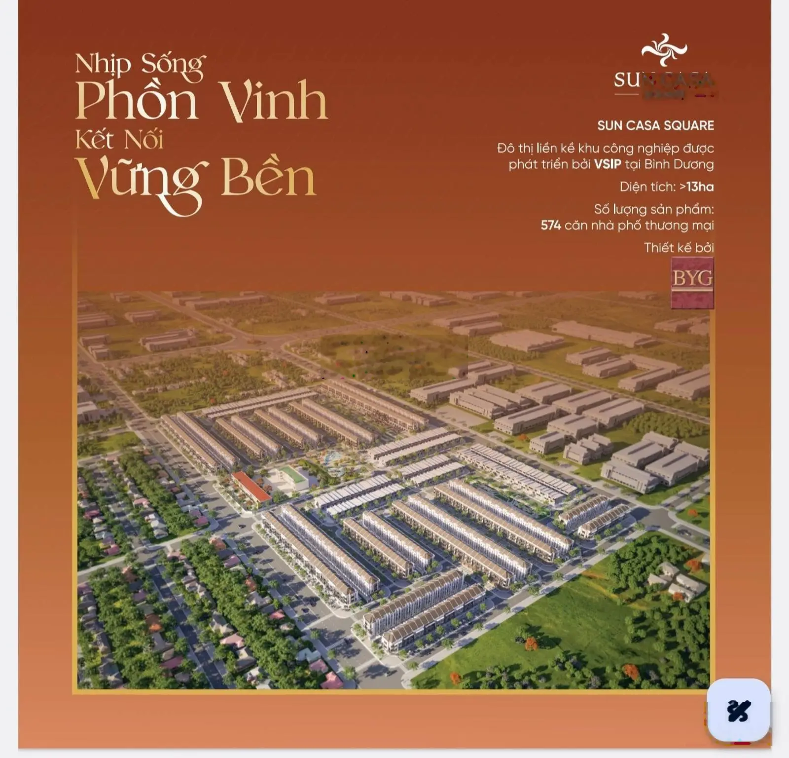Giỏ hàng trực tiếp từ chủ đầu tư Vsip nhà phố thương mại Sun Casa Square