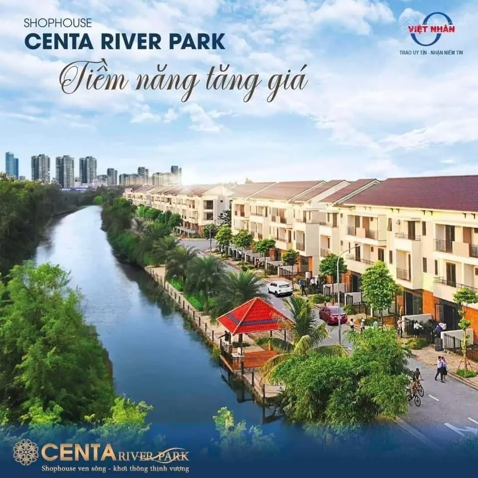 Bán biệt thự bên sông Centa City (135m2). Đẹp như trong phim Hàn