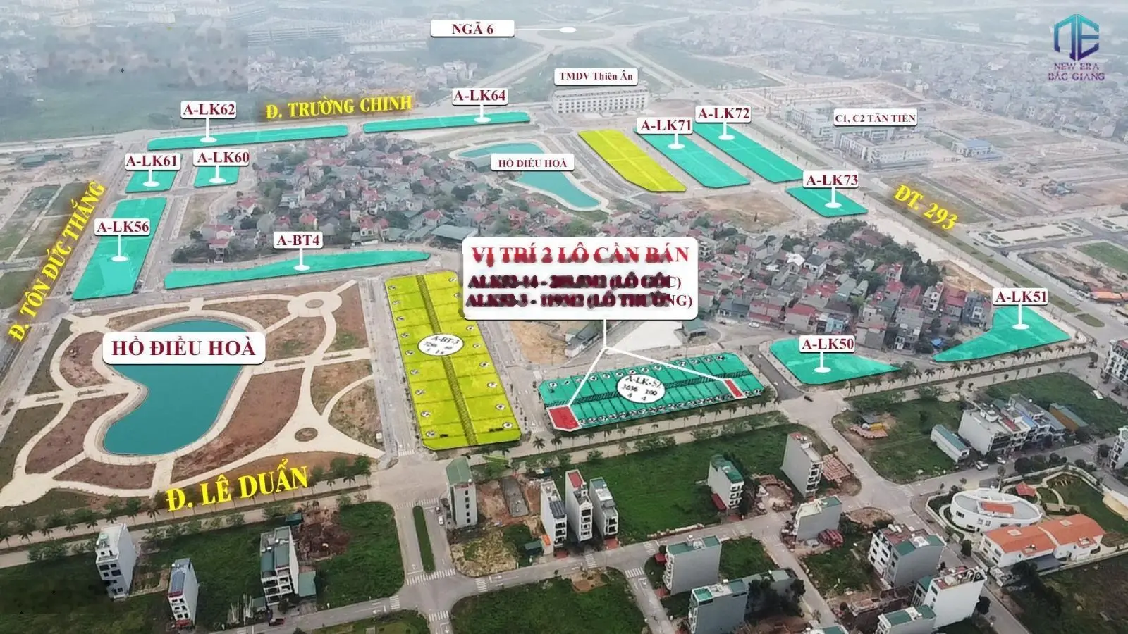 Chính thức mở bán bổ sung 30 lô đất giai đoạn 2 dự án New Era - trung tâm hành chính tỉnh BG