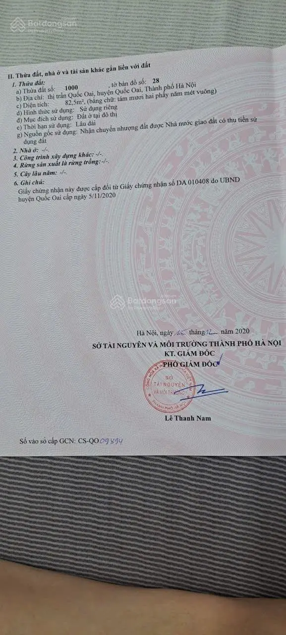 Cần bán đất đấu giá DG08 giá 81 triệu/m tại Quốc Oai, Hà Nội