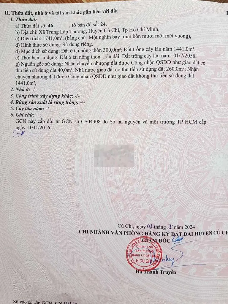 Đất chính chủ