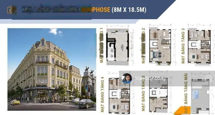 BT đơn lập 315m2 Đông Bắc mặt tiền 17.5m 3 tầng 1 tum 52 tỷ ở ngay đường TTL 60m đã có sổ đỏ