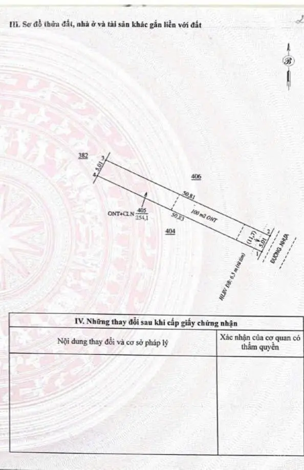 Bán lô đất 255m2 TC 100m2, 195tr. Cách sân bay Hớn Quản 15 phút