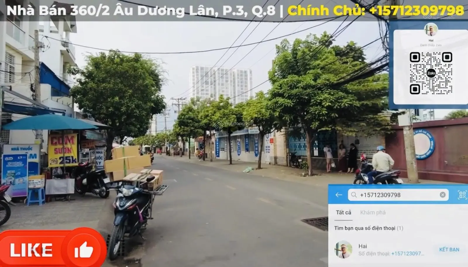 Chính chủ bán nhà hẻm 2m cách 1 căn ra đường Âu Dương Lân P3-Q8 (giáp Quận 1, Quận 5, Quận 3, Quận