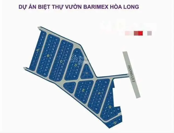 Chủ gửi bán lô góc 2 MT thuộc khu biệt thự Barimex Hoà Long gần Hương Lộ 2