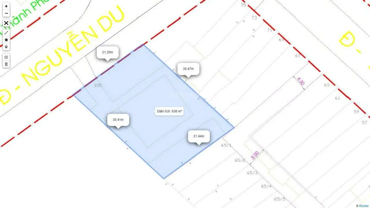 Bán nhà SIÊU VỊ TRÍ MT NGUYỄN DU, BẾN THÀNH QUẬN 1 (21mx30m, CN: 621m2). Giá bán: 680 tỷ