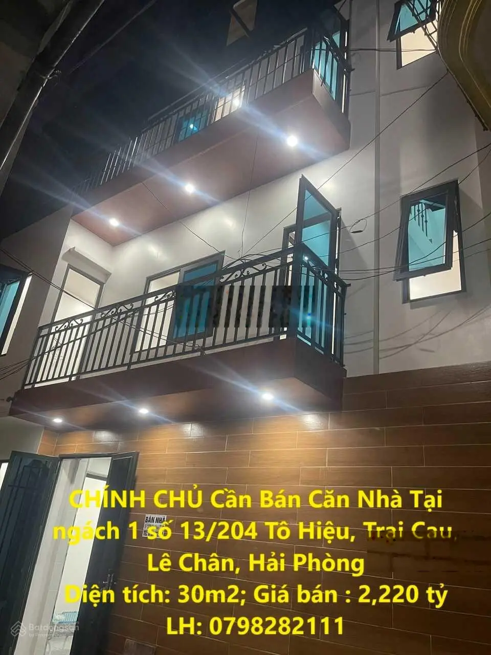 CHÍNH CHỦ Cần Bán Căn Nhà Tại ngách 1 số 13/204 Tô Hiệu, Trại Cau, Lê Chân, Hải Phòng