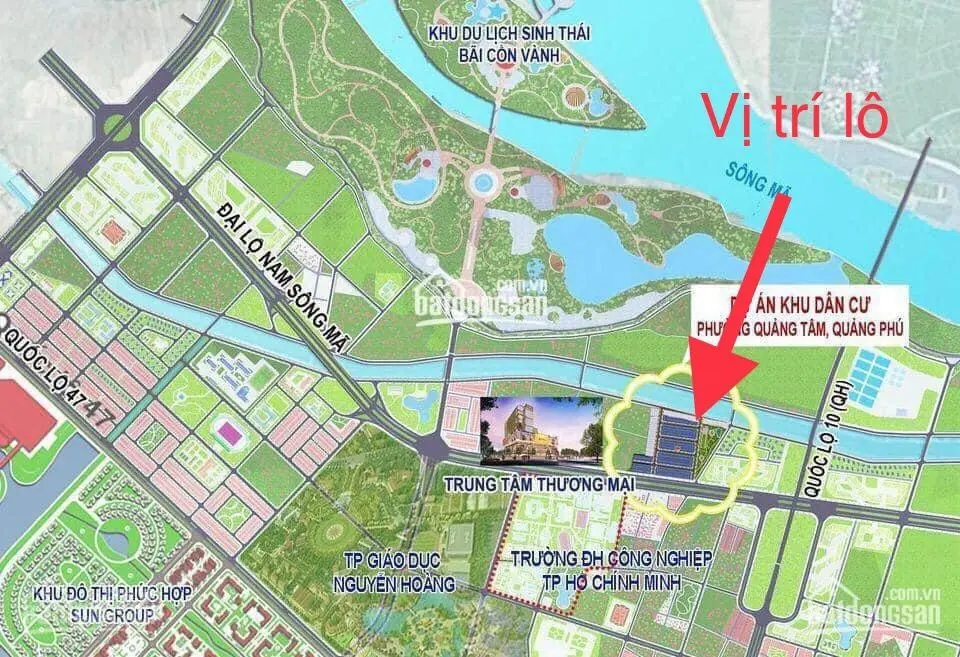 Chính chủ cần tiền bán rẻ lô sát góc MB 8197 Quảng Tâm, Quảng Phú TP Thanh Hoá. Sẵn sổ đỏ