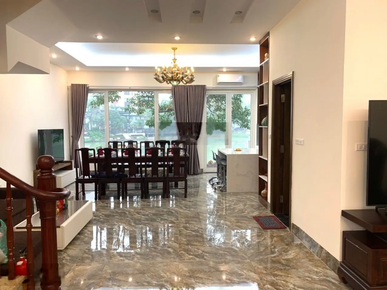 Bán biệt thự song lập Hoa Lan 8 sông to đẹp 212m2, Tây Tứ Mệnh Vinhomes Riverside, 0963 892 ***
