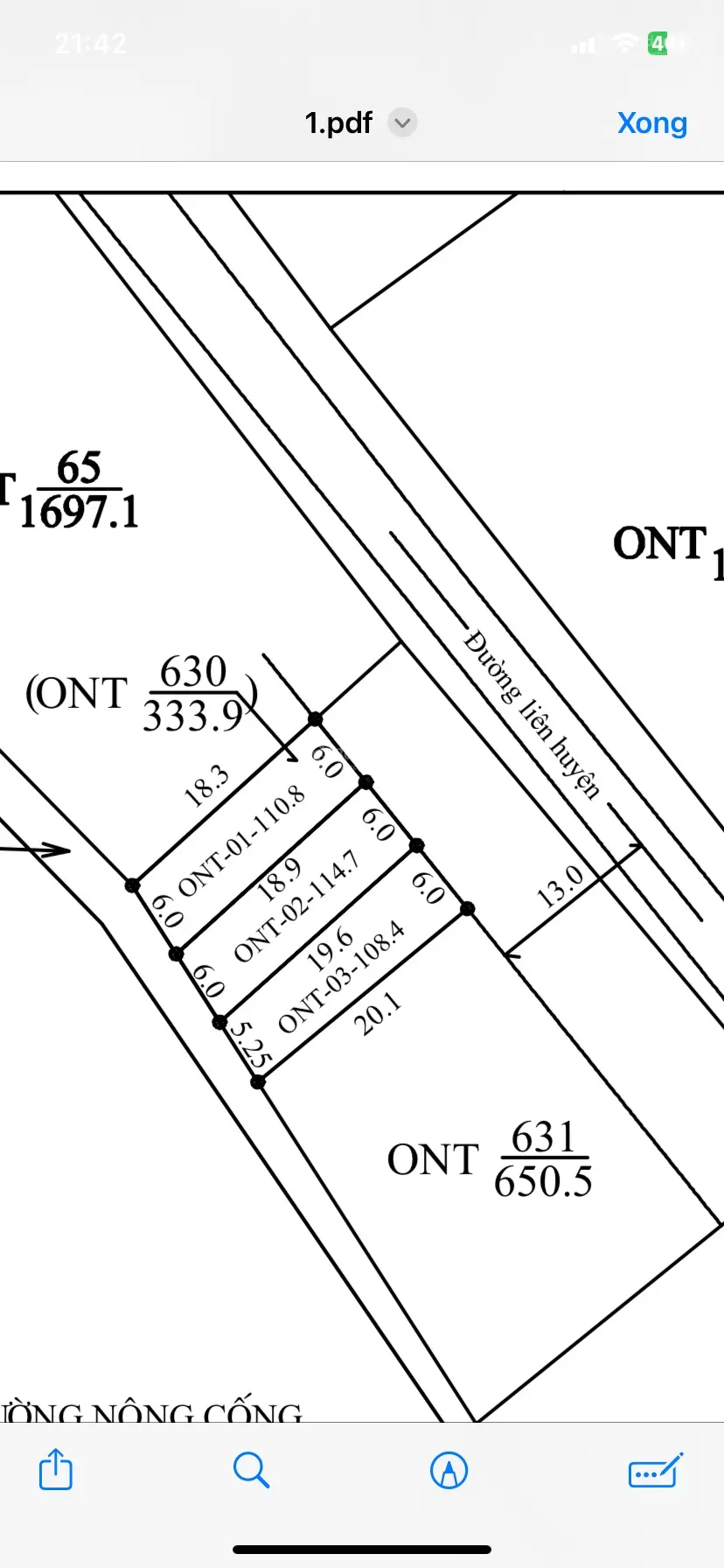 Bán đất đẹp tại Xã Thăng Long, Nông Cống 350 triệu, 110m2, bám đường nhựa liên huyện 26m