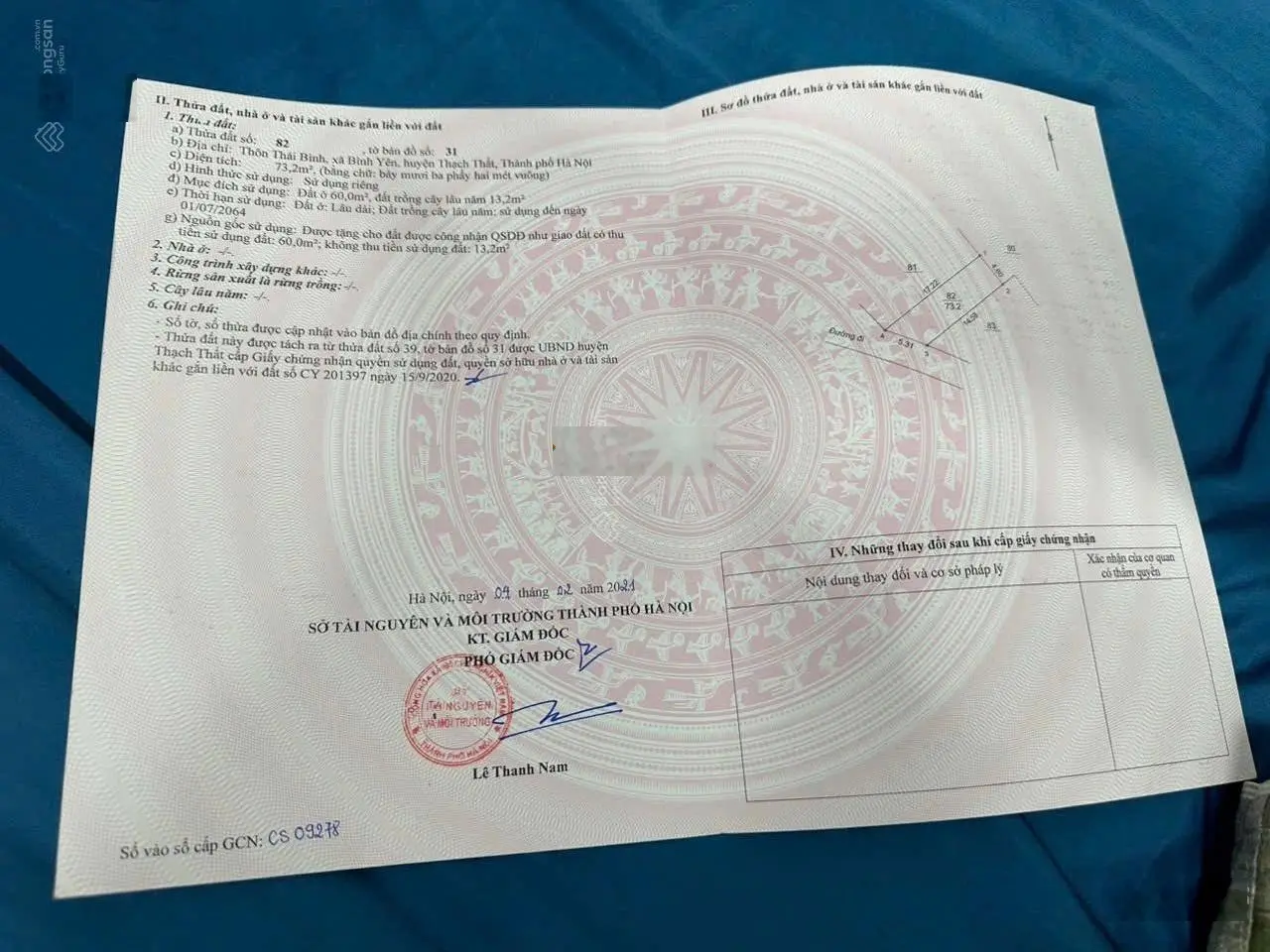 Bán nhanh lô 73.2m2 Thái Bình, Bình Yên, Thạch Thất, giá 25tr/m2, Call Em Anh: 0988 412 ***