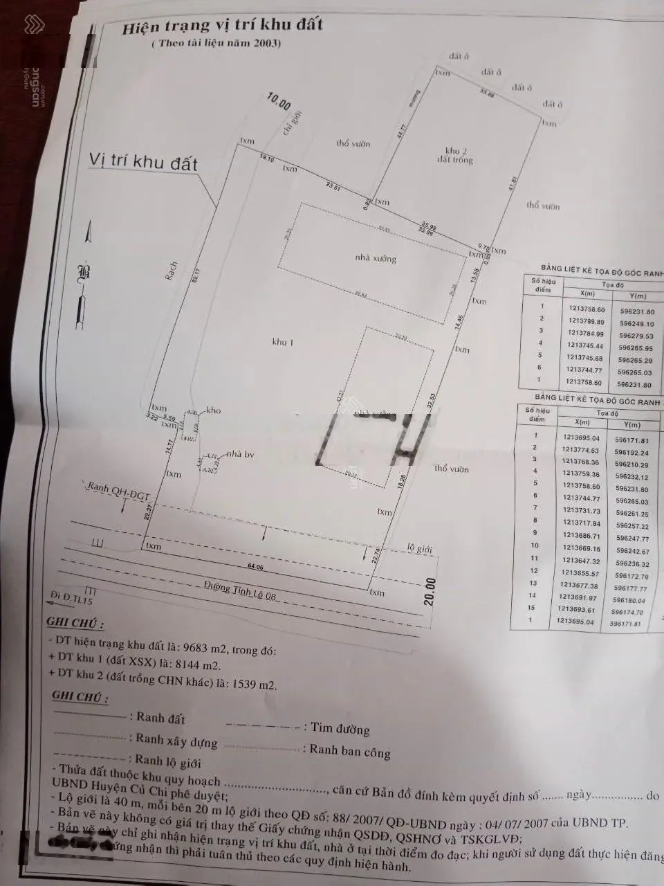 Bán 9600m2 đất và nhà xưởng mặt tiền Tỉnh Lộ 8, Bình Mỹ, Củ Chi giá 45 tỷ