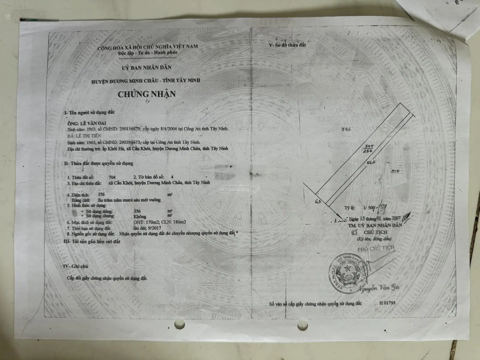 Bán nhà gần chợ Cầu Khởi đường lớn 784