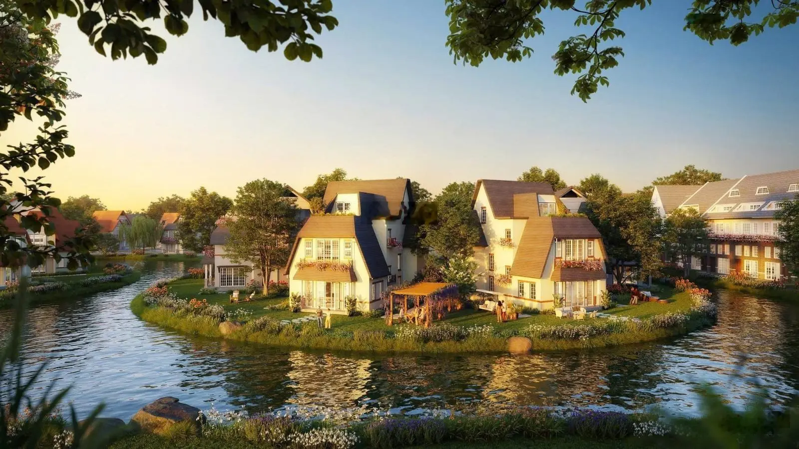 Ra hàng biệt thự đảo song lập Làng Châu Âu dự án Eco Central Park Vinh. Lh 0833149867