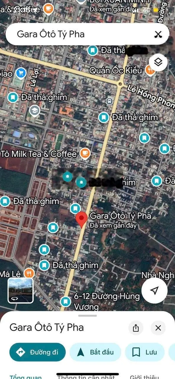 Bán mặt bằng đường hùng vương 5.5 x 47 60tc giá 3 tỷ 500 thị trấn ngã giao châu đức.