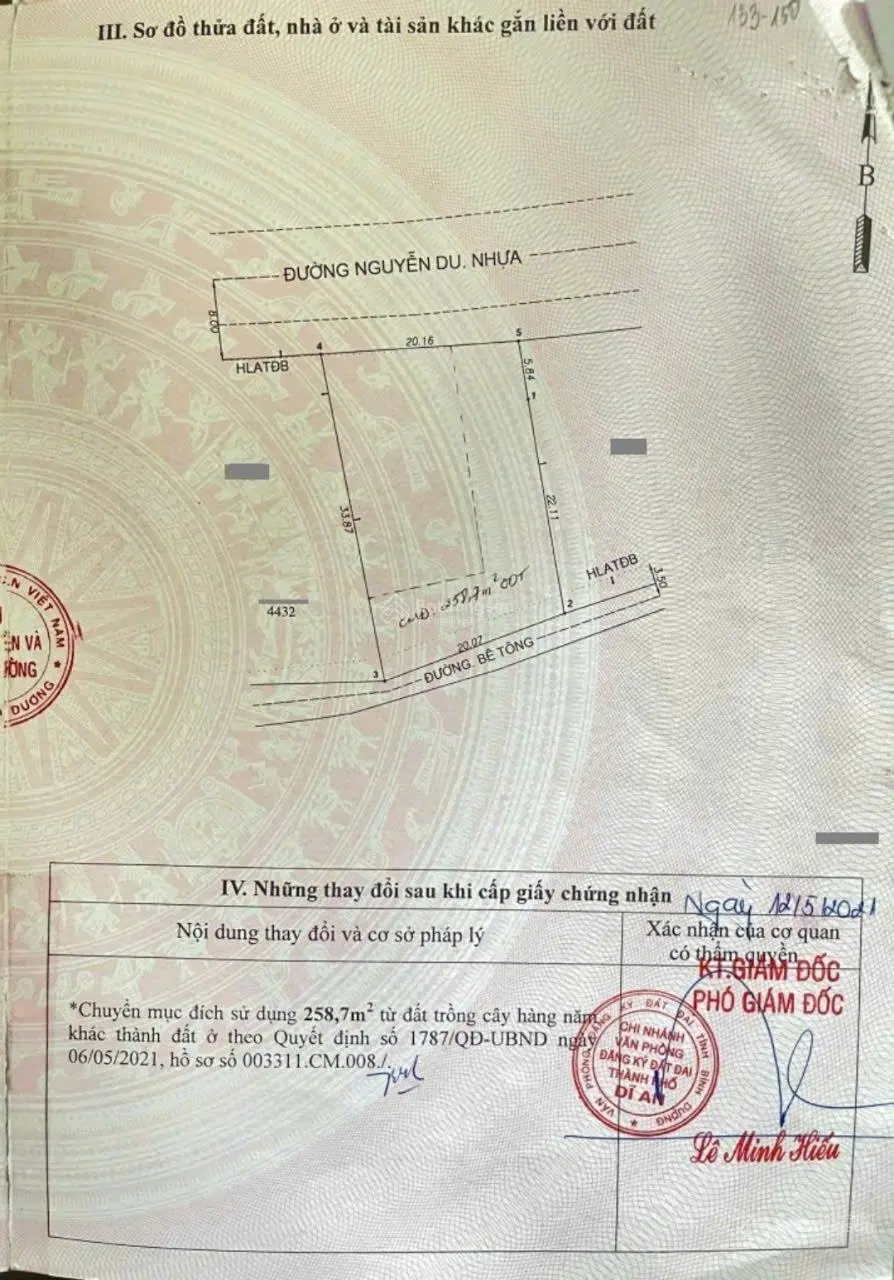 Mặt tiền kinh doanh biệt thự gần chợ trường học đường Nguyễn Du, Dĩ An, TP. Dĩ An