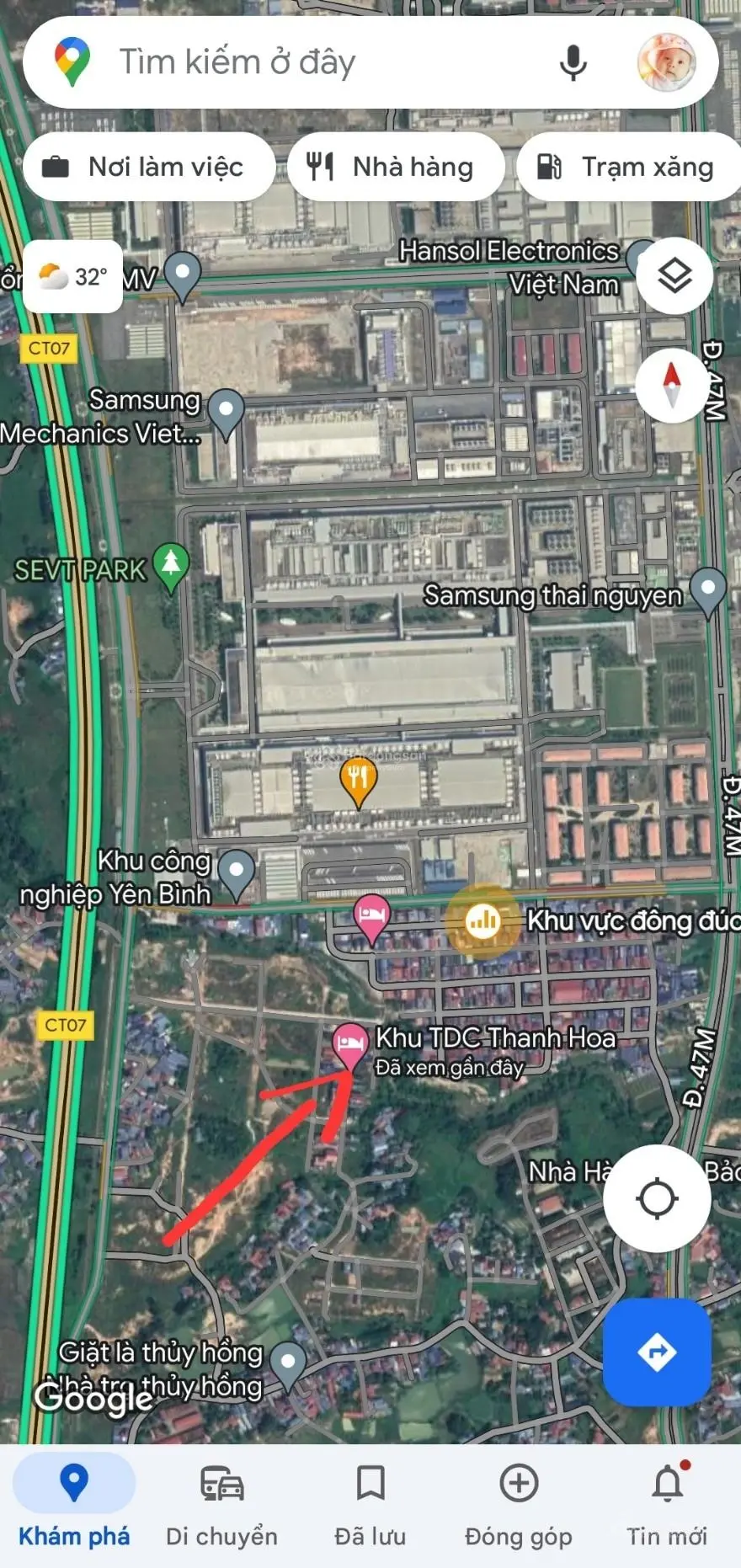 Siêu đẹp, ngay gần cầu cổng 6 Samsung, 5x20m, TĐC Thanh Hoa, Đồng Tiến, Phổ Yên, đường 7m