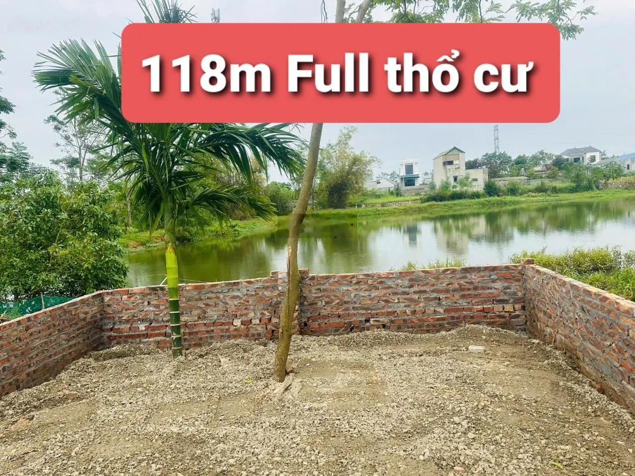 Bán đất chính chủ . 118m Full thổ cư . Lô đất trục chính Không có Điểm Trừ