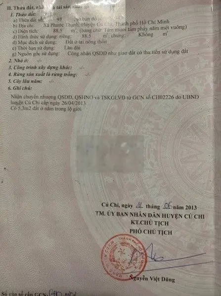 BÁN GẤP! Chủ gửi 89m2 thổ giá 785 triệu đường Võ Văn Điều Phước Thạnh
