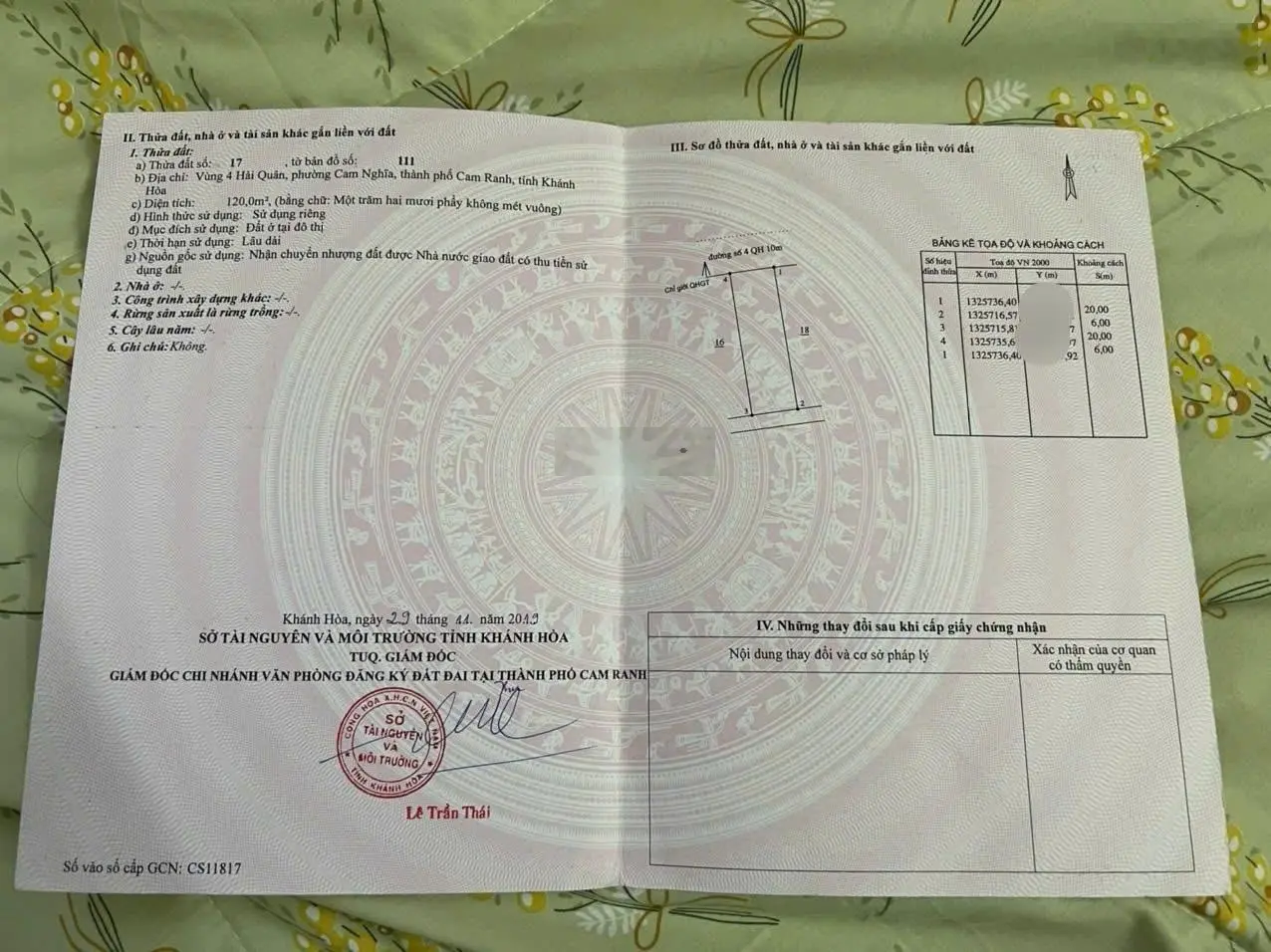 Cần Bán Lô Tái Định Cư mặt đường 10M -Ngay Trung Tâm Mỹ Ca- Khu Vực AN TOÀN NHẤT- Giá rẻ nhất khu