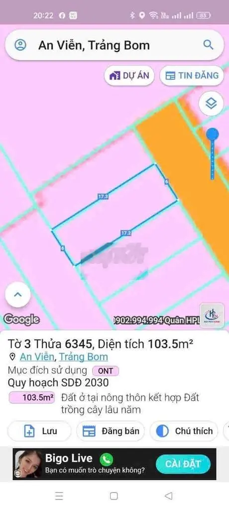 Bán lô đất số riêng giá đàu tư , rẻ nhất khu vực