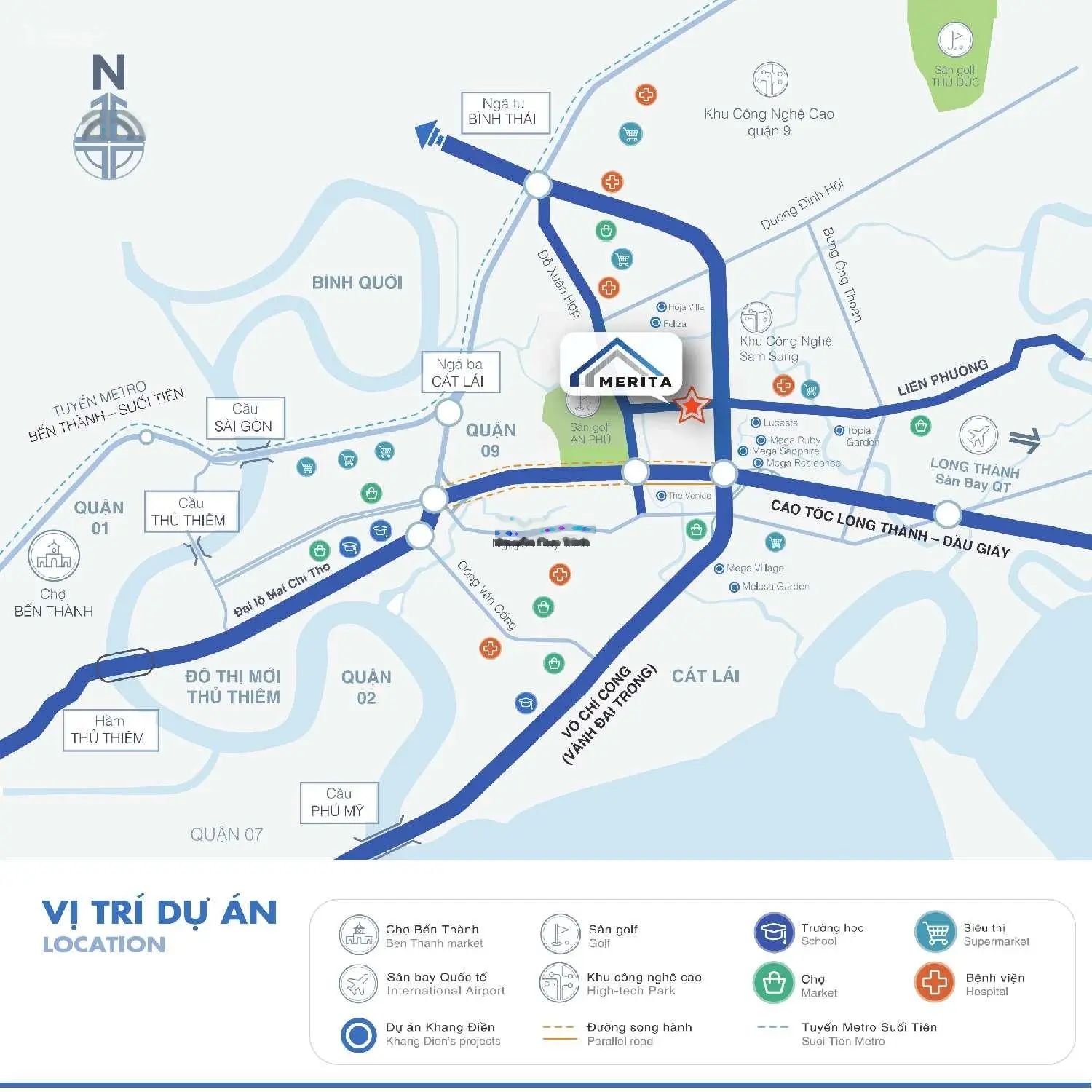 Cần bán gấp khu biệt thự Merita compound đầy đủ tiện ích kế bên Khu Đô Thị Mới Global City, sổ hồng