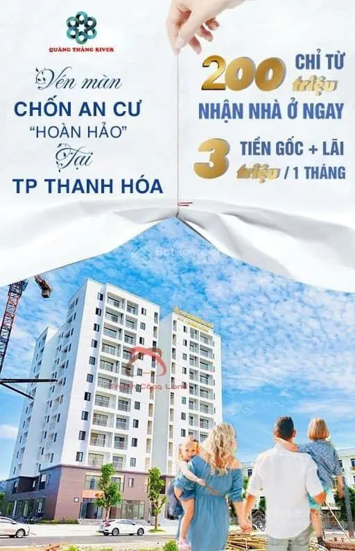 Nhận nhà ở ngay với 150tr, chung cư Quảng Thắng TP Thanh Hóa 0917 704 ***
