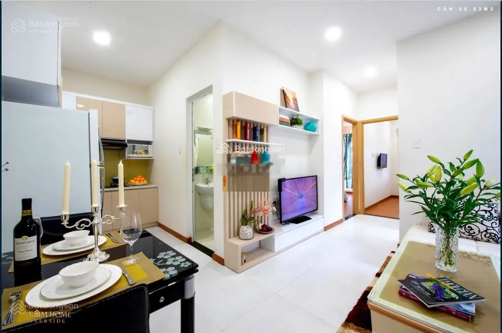 Chung cư Quận 8 2PN 56m2 giá chỉ 1ty390