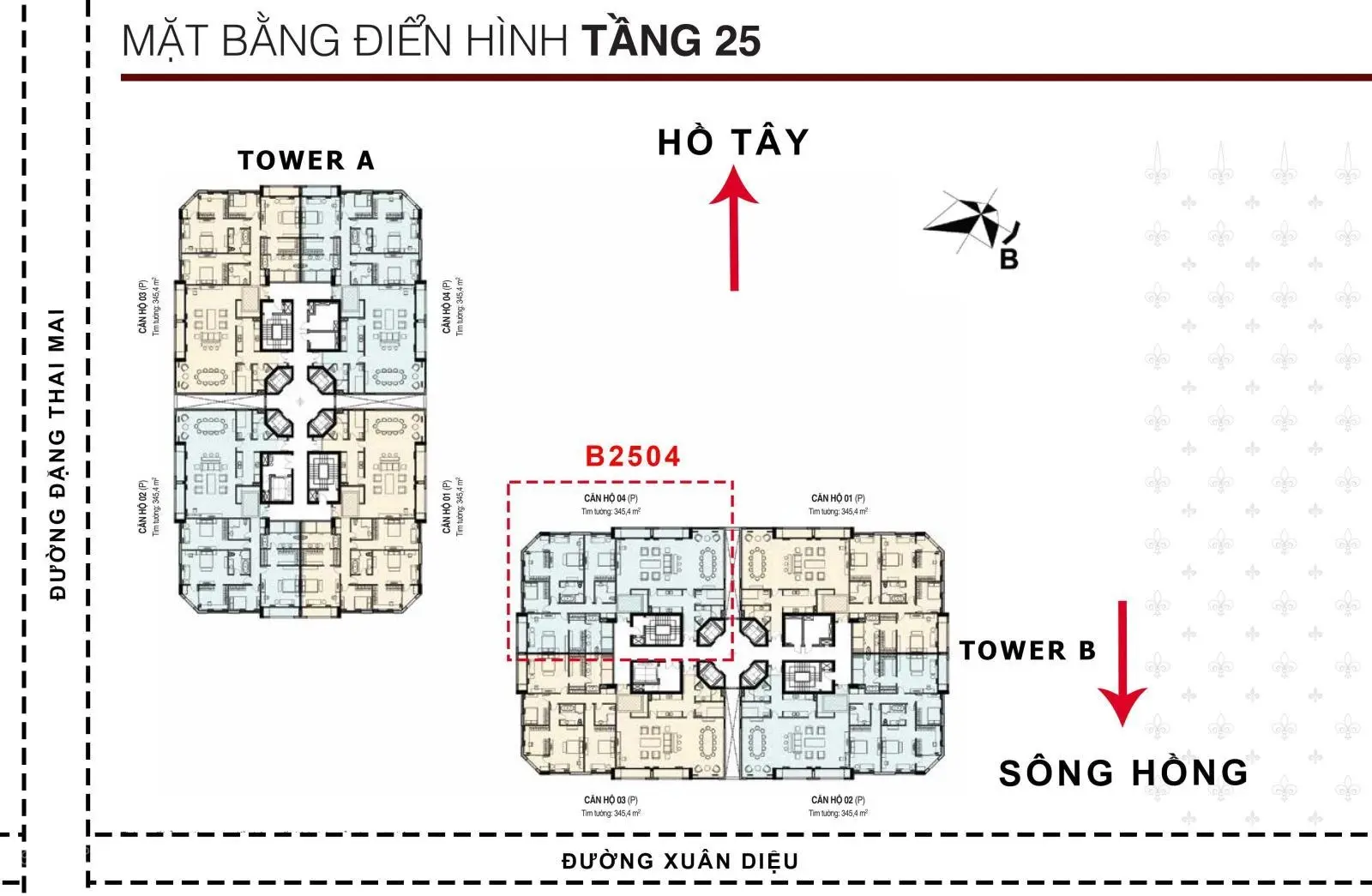 Tổng hợp quỹ căn đẹp có giá rẻ nhất tòa D'Le Roi Soleil số 2 Đặng Thai Mai, Quảng An Tây Hồ, Hà Nội