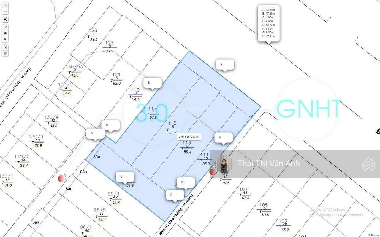 Bán khuôn đất lớn đường Phan Đình Phùng - Phường 9 - Quận Phú Nhuận - 14x20m - 95 tỷ TL