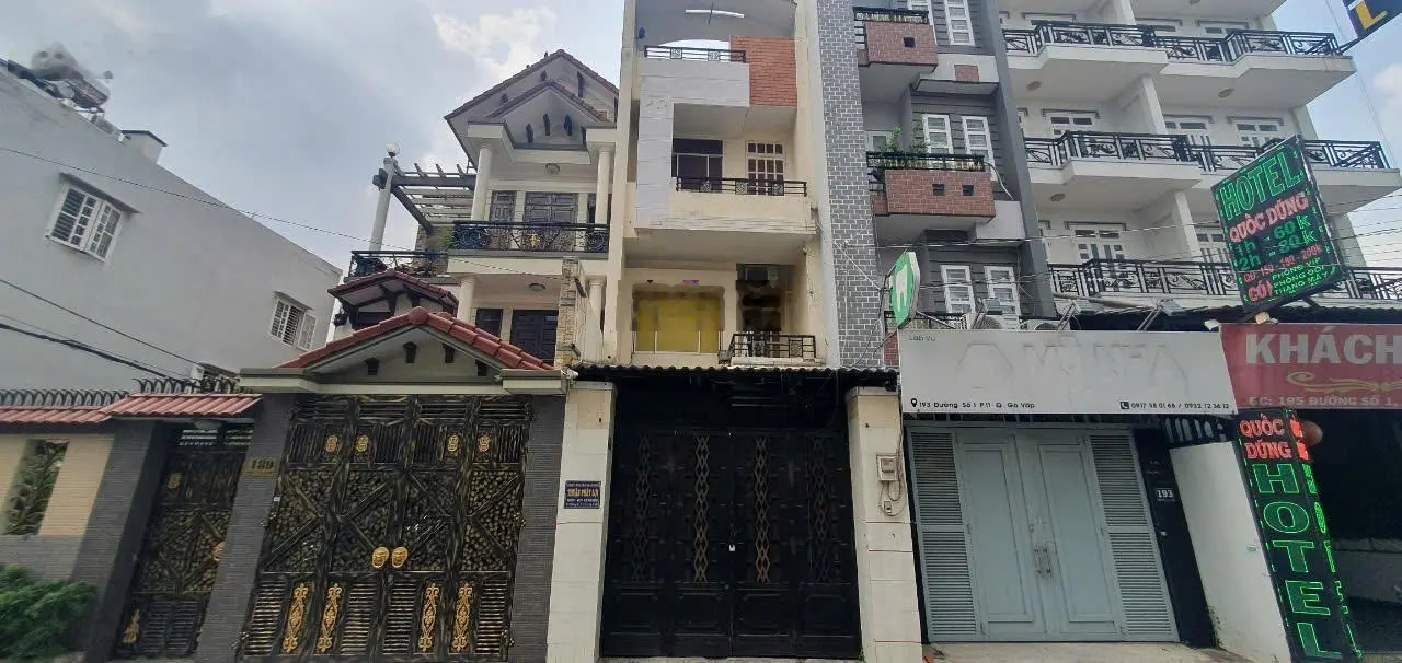 Bán nhà mặt tiền đường số 01 - Lê Văn Thọ P11, 4*21m, 04 tầng giá 11,8 tỷ