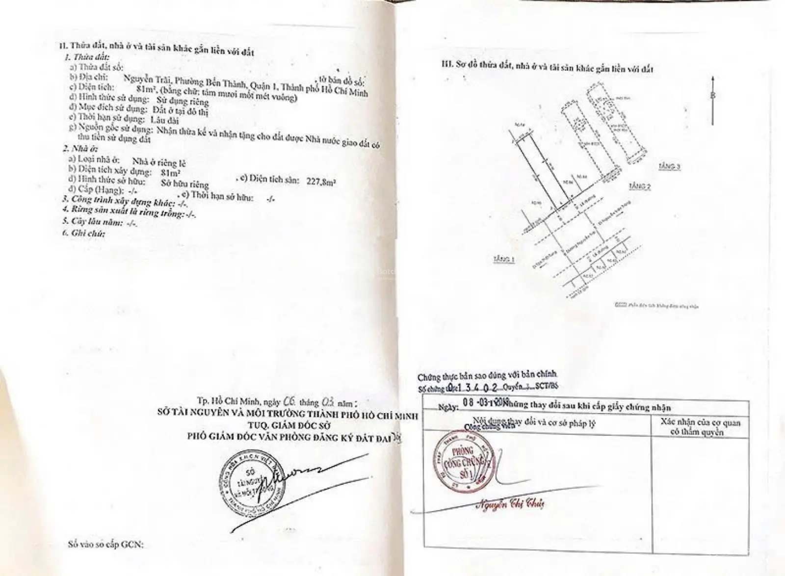 Tôi bán căn nhà 81m2 ngay Nguyễn Trãi - Bến Thành - Quận 1. Cách Đại học Y Dược 300m