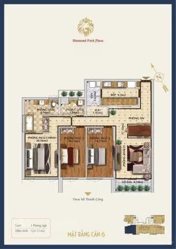 Bán gấp căn 3PN siêu rẻ, tầng cao giá 15, xx tỷ dự án BRG 16 Láng Hạ, view trọn hồ Thành Công