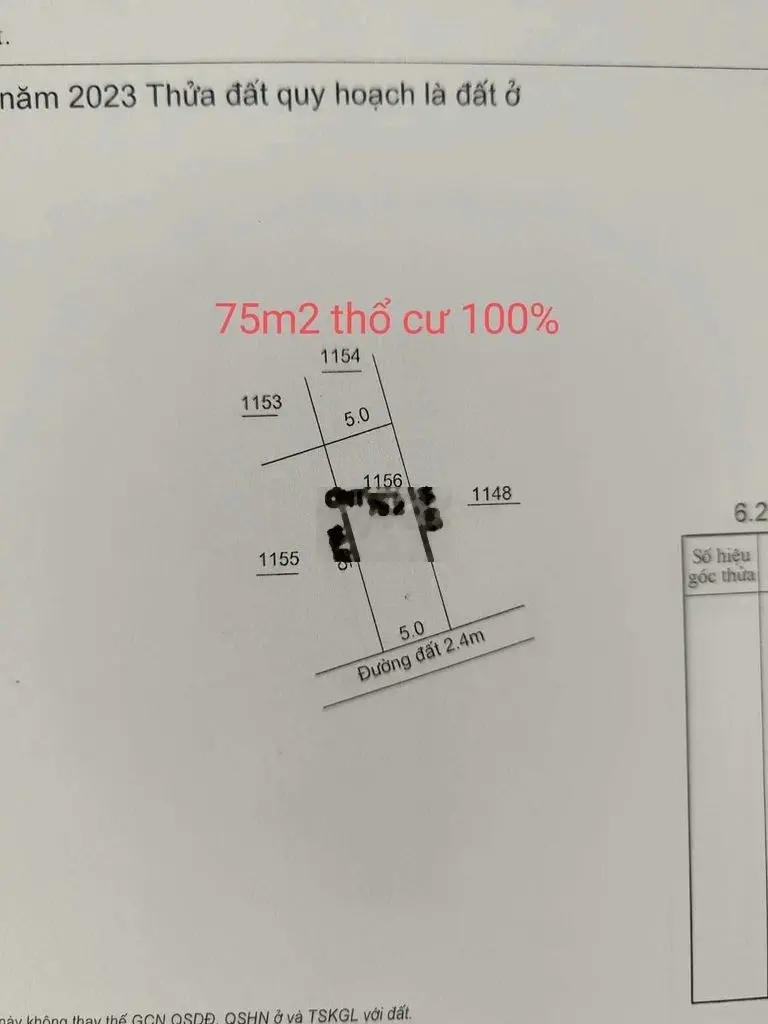 Bán Đất hẻm 9 Trường Đông, diện tích 75m2, giá 250 triệu