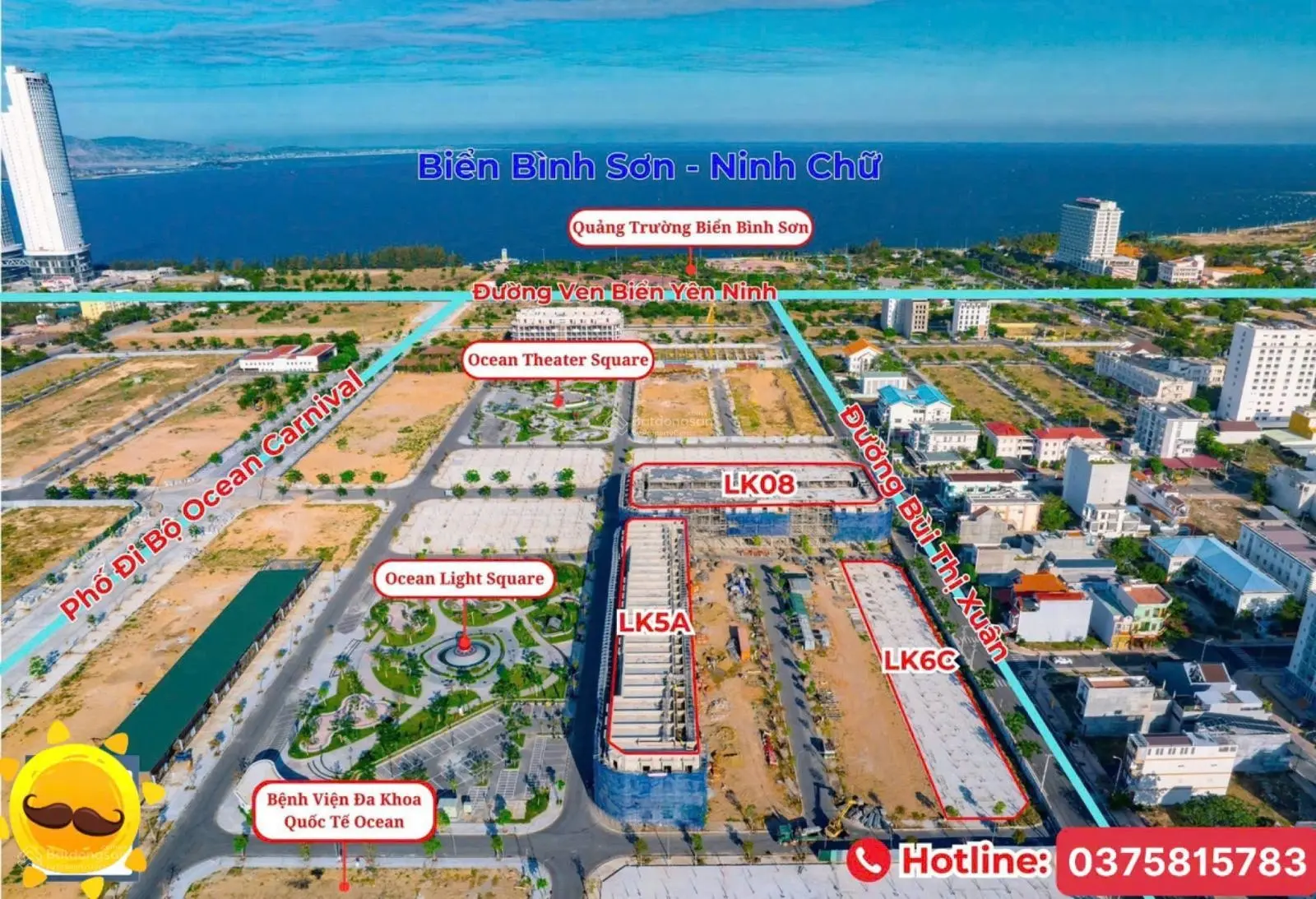 Đất Xanh độc quyền quỹ căn view vip biển Bình Sơn, giá gốc CĐT (có giá sỉ), sổ hồng sẵn, đường 21m