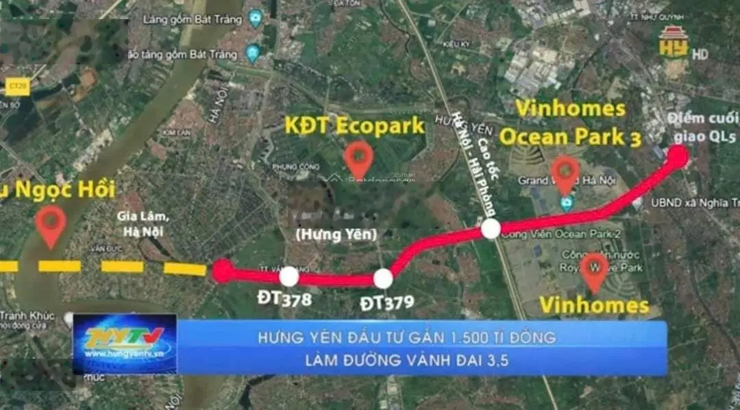 Bán nhà 1 tầng khu 4,3ha mặt tiền 7,5m cực đẹp giáp ecopark văn giang hưng yên 0385626846
