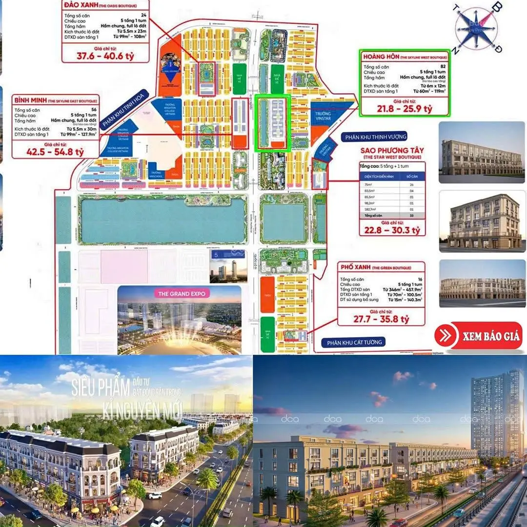Hàng hiếm góc Vinhomes Cổ Loa giá chỉ 77 tỷ cho căn 226m2 đối diện công viên hồ - 0828090989