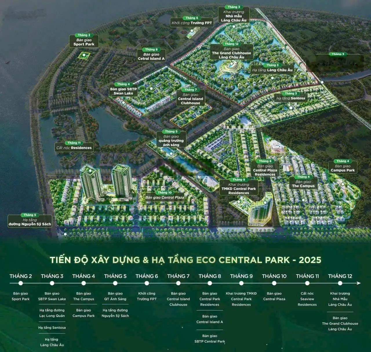 Căn shophouse xẻ khe đối diện 2 toà chung cư cao 30 tầng.