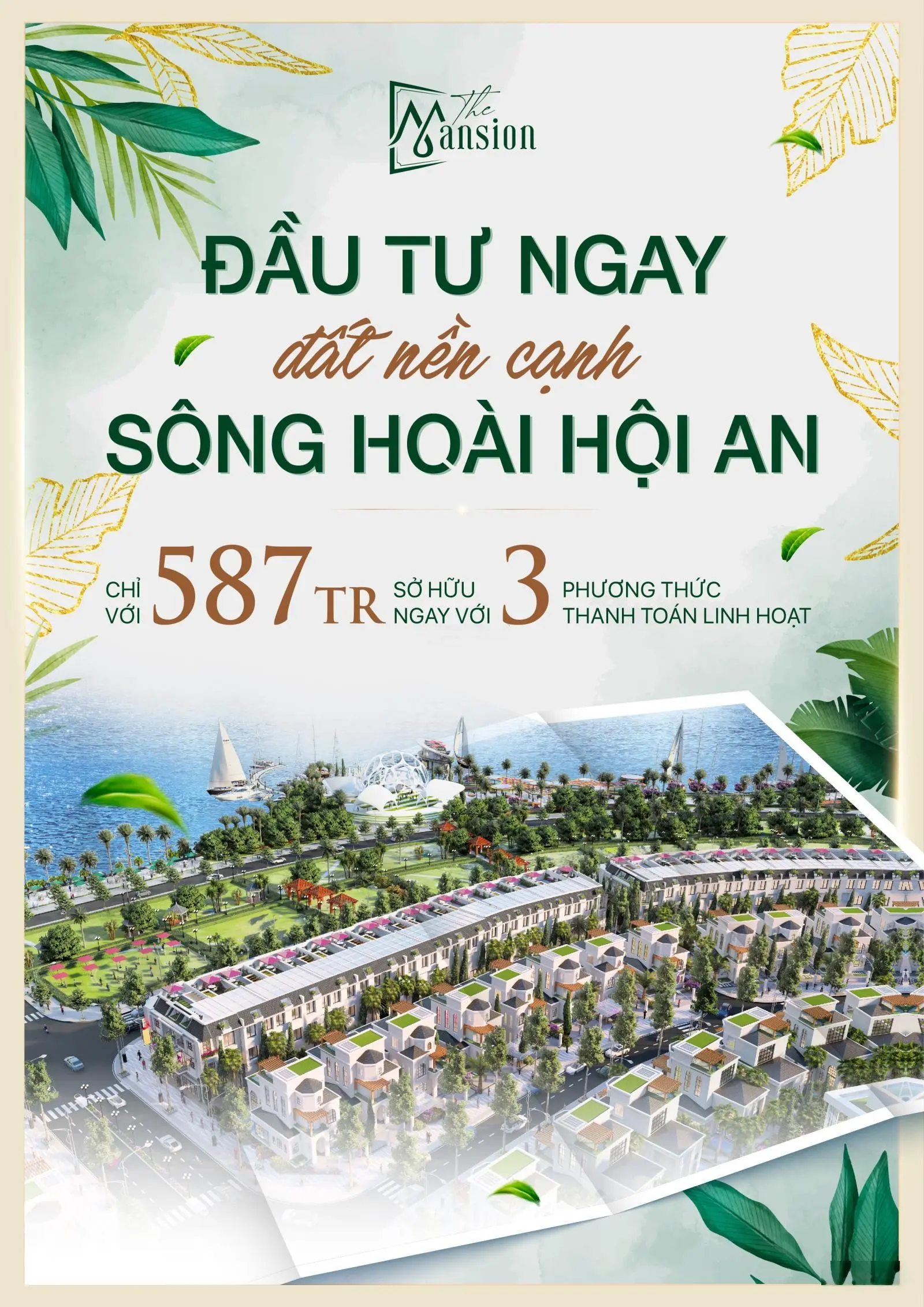 Mở bán đất nền duy nhất tại Bắc Hội An với giá chỉ 15,4tr cho đường 17m5 - The Mansion Hội An