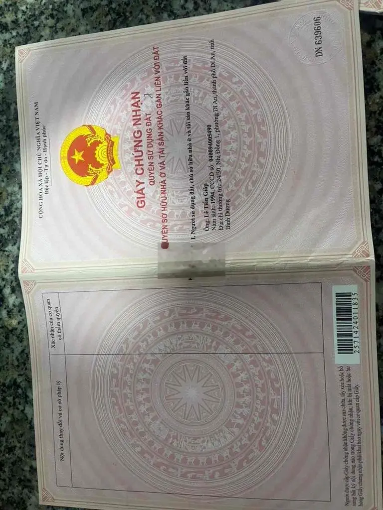 bán đất nhà 5tr 1m có thổ cư