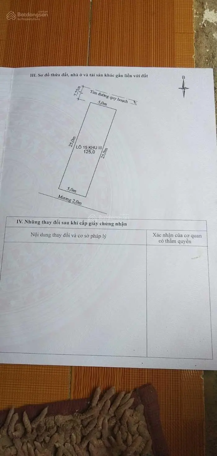 Bán đất TP Thanh Hóa - 125m2 - khu III MBQH 58 - đối diện công viên nội khu