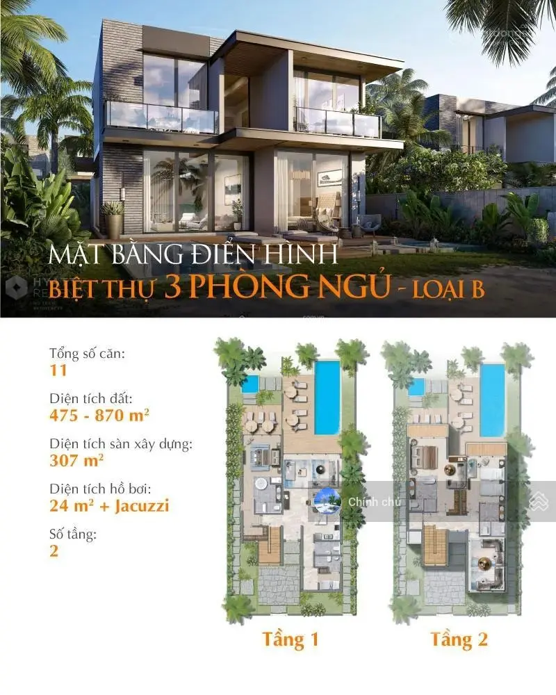 Độc quyền bán biệt thự Hyatt, Lagoona, Angsana Hồ Tràm, view trực diện biển rẻ nhất thị trường