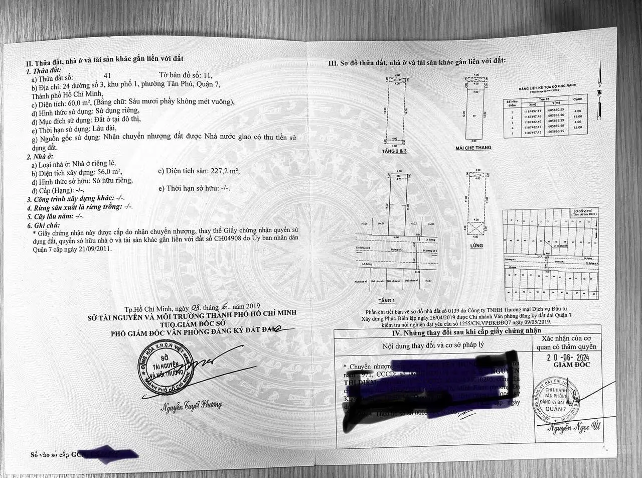 Bán nhà phố 4 tầng đang làm căn hộ cho thuê gồm 9 phòng + toilet riêng gần sát chợ Tân Mỹ Quận 7
